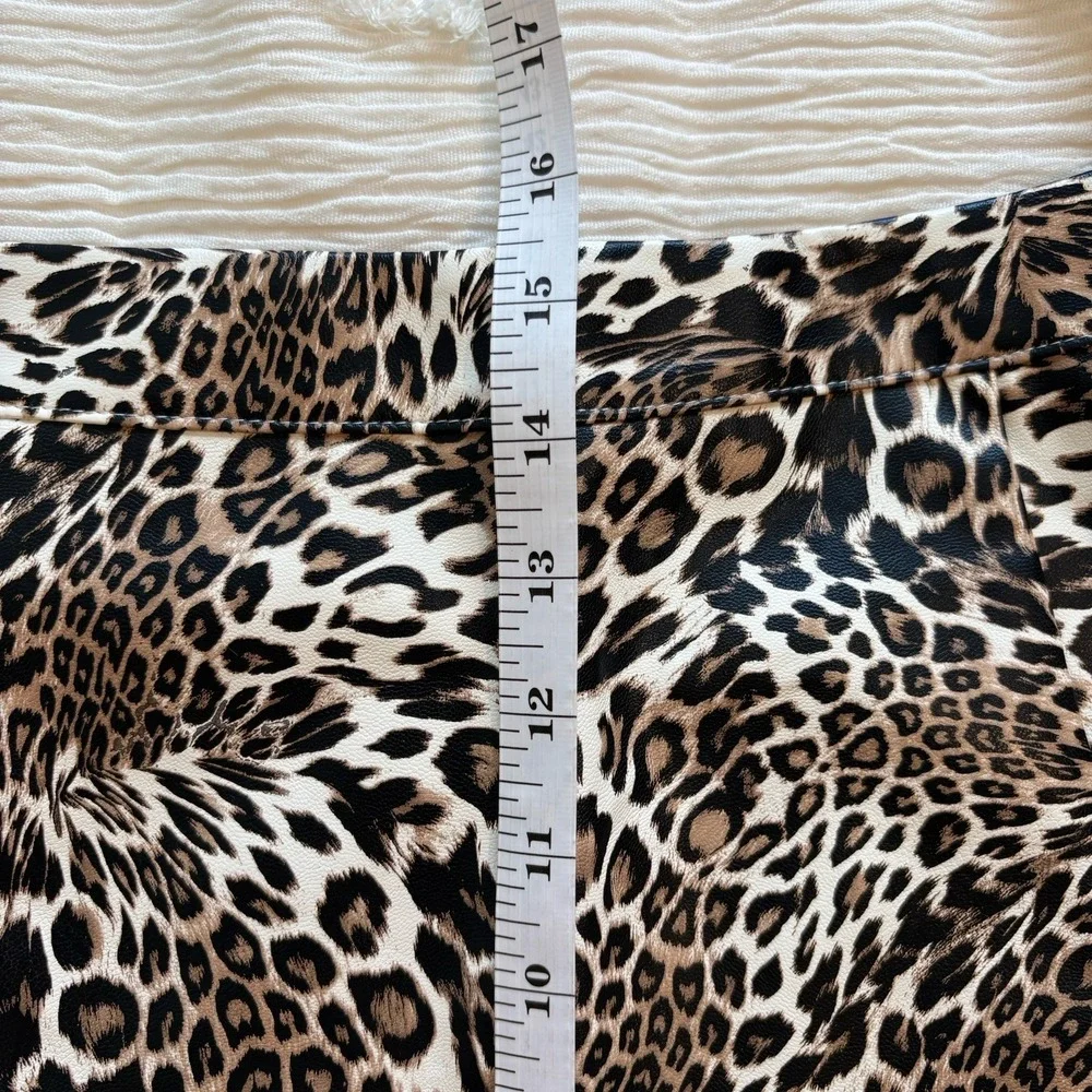 PRINCESS POLLY Samira Leopard Mini Skirt Cheetah Print‎ Vintage Y2K Indie